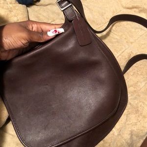 Brown coach Shoulder bag